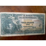Billete De 10 Pesos Colombiano De 1953