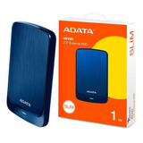 Disco Duro Externo Adata 1tb Con Diseño Ultradelgado Azul