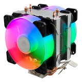Cooler Gamer Universal Duplo Fan Rgb C/led Dex Dx-9500d-br