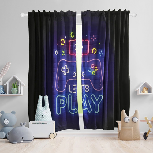 Cortinas Blackout Infantil Bloqueo De Luz 1.75altox5.20ancho