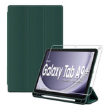 Capa Para Samsung Galaxy Tab A9+ Sm-x216 X210 + Pelicula Cor Verde