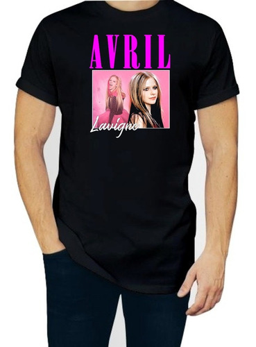 Playera Avril Lavigne Portrait Hombre