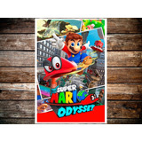 Poster Juego Super Mario Odyssey 47x32cm 250grms