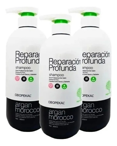  Shampoo Argan Morocco 800 Ml Obopekal