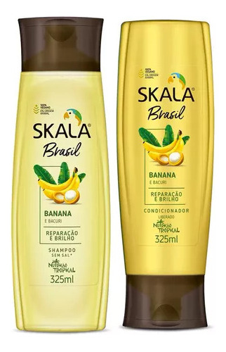 Kit Skala Shampoo E Condicionador Banana E Bacuri 325ml