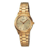 Reloj Para Mujer Casio Ltp_1275g_9a Dorado