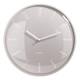 Relógio Redondo Cinza De Parede Numerico 30cm