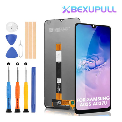 Bexupull Para Pantalla Samsung A03s A037u Us Táctil Lcd Color Negro