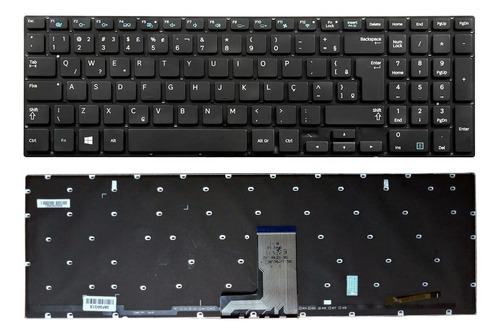 Teclado Para Samsung Ativ Book 6 Np670z5e Ba75-04635 Com Led