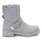 Botas Botinetas Lady Stork Jael Combinadas Urbanas Mujer