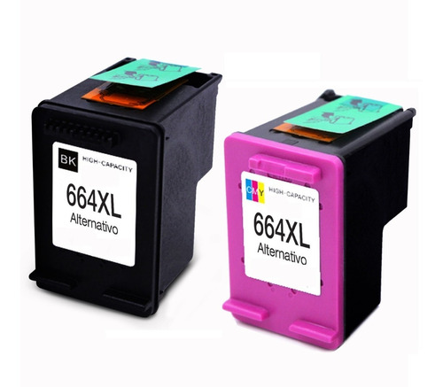 Pack X2 Tintas Ecocolor 664xl Ia 1115-2135-3635 C/iva