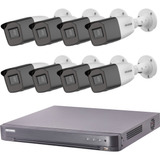 Kit Seguridad Hikvision Dvr 8 + 8 Camaras 2mp Varifocal