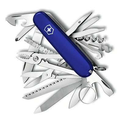 Navaja Suiza Victorinox Swisschamp 33 Usos Multiusos Color Azul transparente | Meses sin interés