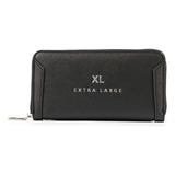 Billetera Xl Extra Large Ariana Negro