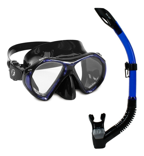 Máscara Silicone Mx-02 C/snorkel Fun Dive Mergulho Pesca Sub