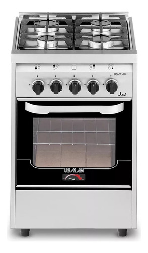 Cocina Usman Iri Acero Inoxidable 55cm Puerta Con Visor