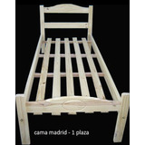 Cama 1 Plaza Madrid En Madera De Pino - Oferta!