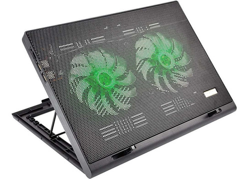 Power Cooler Gamer Para Notebook Multilaser Com Led - Ac267