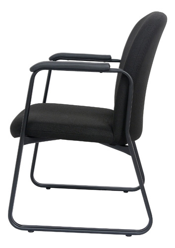 Cadeira Preta - Suporta 150kg - Base Fixa - Zi Magazine