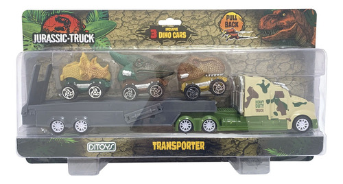 Dino Car Jurassic Truck Camion Transporta Dinosaurios Edu