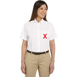 Van Heusen Camisa De Vestir Mujer Manga Corta