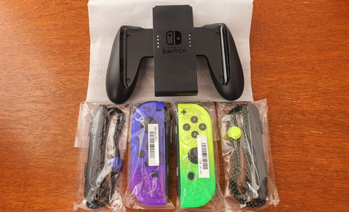 Joy Con Nintendo Switch Oled Splatoon 3 Edition Y Grip