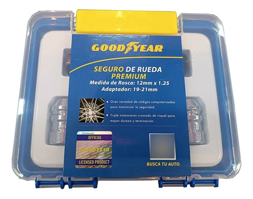 Tuerca Bulón Antirrobo Goodyear Onix Prisma Captiva Aveo 