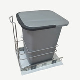 Porta Residuos Extraible 18 Lts. Push Pvc Mesada Cocina