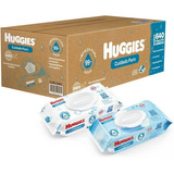 Toallitas Húmedas Huggies Cuidado Puro 99% Agua Caja 8paq/80