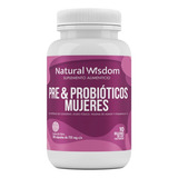 Pre & Probioticos Mujeres 10 Billones Colageno | 180 Caps Nw Sabor Sin Sabor