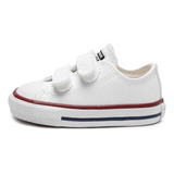 Tênis Infantil All Star Chuck Taylor 2v Couro Branco