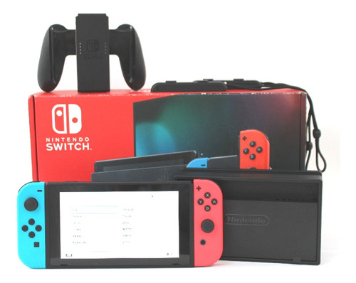 Nintendo Switch 32gb Standard, Rojo, Azul Y Negro, Usado (g)