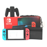 Nintendo Switch 32gb Standard, Rojo, Azul Y Negro, Usado (g)
