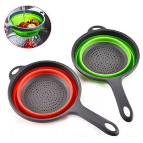 Colador De Silicona Plegable Escurridor De Cocina Multiusos