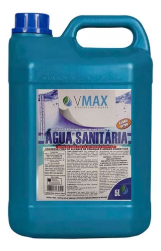 Água Sanitária Vmax Galão 5 Litros Limpeza Econômica