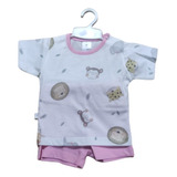 Conjunto Remera Y Short Micky Baby Art. 30520