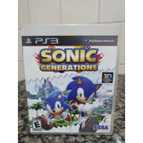 Sonic Generations, Playstation 3, Americano, Físico