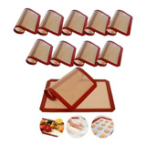 Pack X10 Placa Antiadherente Horno Plancha Silicona Tapete 