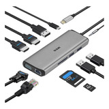  Ssk Docking Usb C, 11 En 1 Pantallas Triples Usb