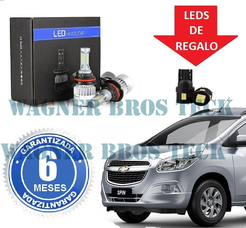 Kit Luces Led Cree H4 Chevrolet Spin 16.000 Lms No Xenon
