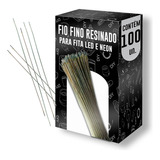 Kit 100 Fio Fino Cabinho Resinado Para Fita Led E Neon - 5cm