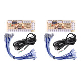 2 Tarjetas De Circuito Tipo Joystick Diy Arcade, Usb, Mando