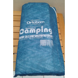 Colchonete Mochila Camping Azul Ortobom Solteiro