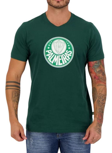 Camiseta Palmeiras Clássica Maior Campeão Do Brasil