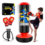 Esnowlee Saco De Boxeo Para Ninos, Juego De Boxeo Inflable D