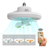 Luz De Ventilador De Teto Oscilante De 360° Com Controle Rem