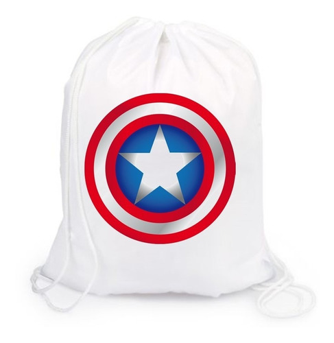 Capitan America Tula Deportiva Bolso Mochila