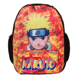 Mochila Infantil Menino Costas Naruto Juvenil Reforçada