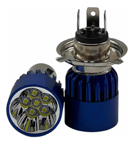 Foco De Faro Led H4 Y Ba20d P/moto, 12-85v