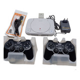 Vídeo Game Playstation 1 Slim Completo +02 Controles 